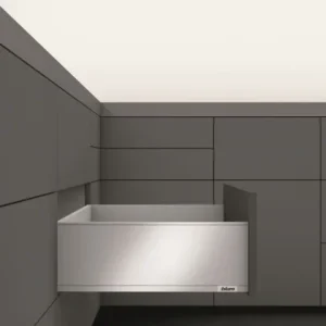 Zlevněný K-BLUM Legrabox, zásuvka C pure 350mm/40kg, Blumotion/TOB, šedá, vrut