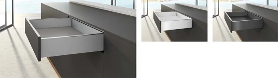 Značkový HETTICH sada AvanTech YOU zásuvka, 139/400mm, 30kg, Quadro, stříbrná, SiSy