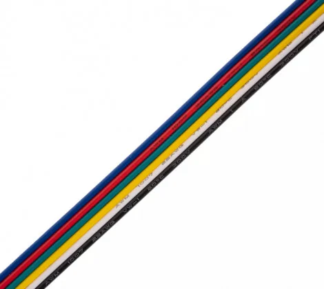 Zlevněný StrongLumio plochý RGBCCT kabel (šestilinka)