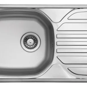 Značkový StrongSinks S1 Eko Dřez nerez satén 760x435, s odkapem, horní montáž