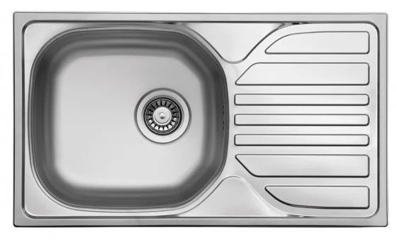 Značkový StrongSinks S1 Eko Dřez nerez satén 760x435, s odkapem, horní montáž