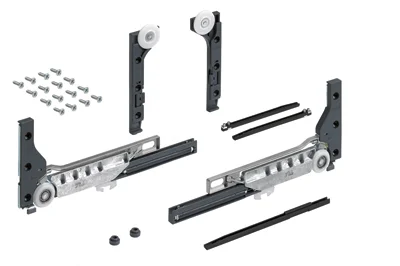 Značkový HETTICH 9156338 SlideLine M posuvné dveře sada pro 1 křídlo 30kg, s tlumením