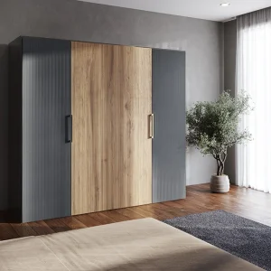 Zlevněný K-HETTICH WingLine L,P2MS,lehké,s dolním vedením,2 závěsy A,pravý,šedý