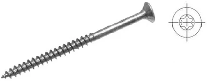 Akce StrongFix Vrut TX 4x70/42mm zápustná hlava zinek bílý částečný závit