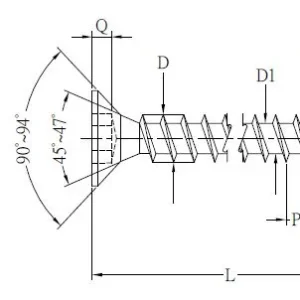 Originální StrongFix Vrut TX 5x70/42mm zápustná hlava zinek bílý částečný závit