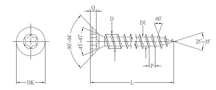 Originální StrongFix Vrut TX 5x70/42mm zápustná hlava zinek bílý částečný závit
