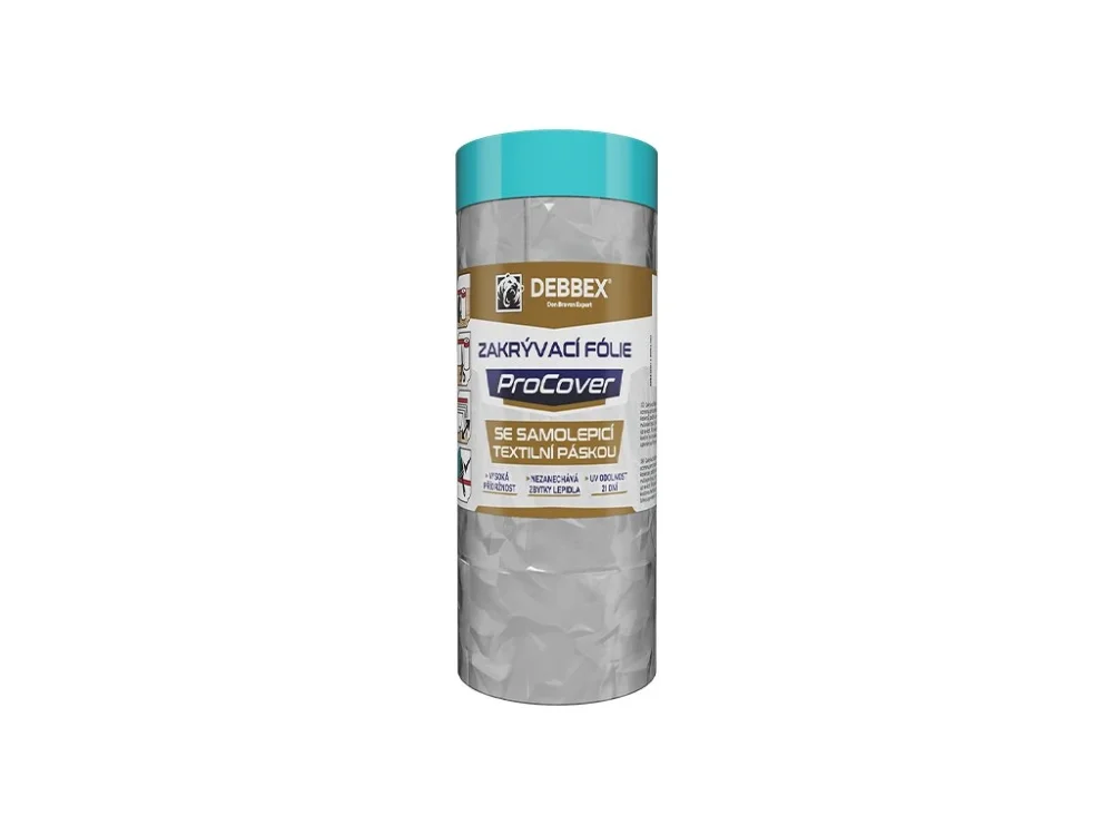 Dokud Zásoby Vydrží Zakrývací fólie se samolepicí UV páskou 110 cm x 33 m ProCover DEBBEX
