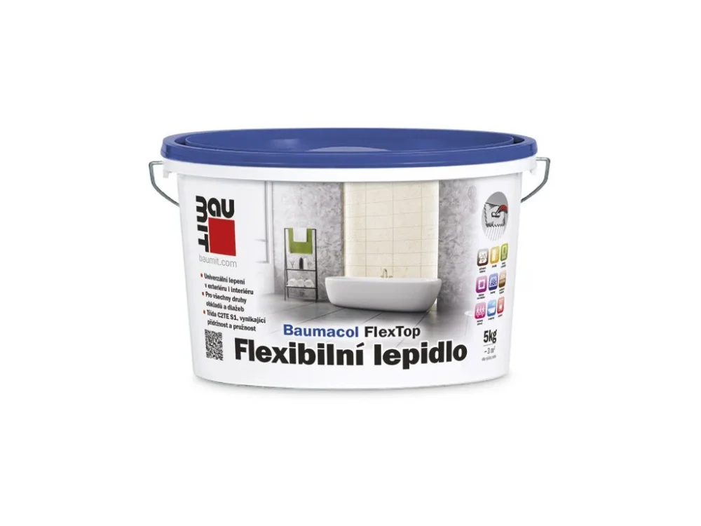 Dokud Zásoby Vydrží Baumit Baumacol FlexTop C2TE S1 lepidlo na obklady a dlažbu 5 kg