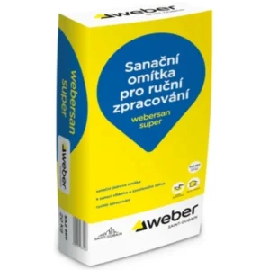 Zlevněný Sanační jádrová omítka Webersan super 20 kg
