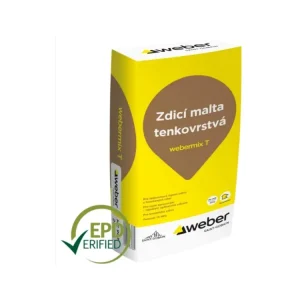Zdicí malta tenkovrstvá Webermix T 25 kg Vrácení Zdarma