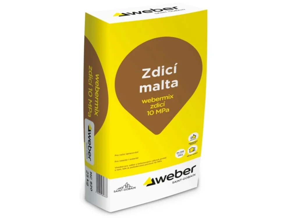 Zdicí malta Webermix zdicí 10 MPa 25 kg Časově Omezené