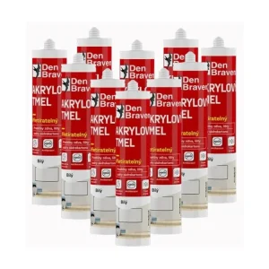 12x Akrylový tmel přetíratelný 280 ml bílý AKCE Zlevněný