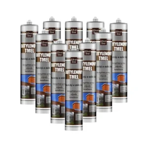12x Butylenový tmel 310 ml šedý Silver Line AKCE Speciální Cena