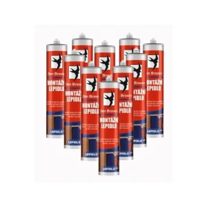 12x Montážní lepidlo 280 ml bílé AKCE Nakupujte Hned