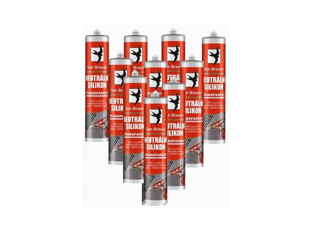 12x Neutrální silikon 280 ml transparentní AKCE Nakupujte Hned