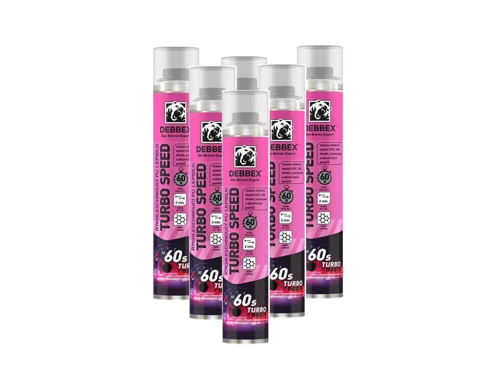 12x Rychleschnoucí PU lepidlo Turbo Speed 750 ml pistolové AKCE Odeslání Ihned