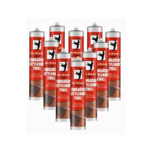 12x Stavbařský butylenový tmel 310 ml šedý AKCE Výhodná Nabídka