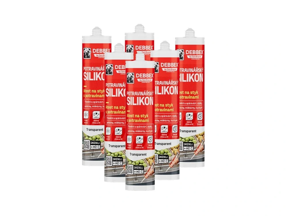 Zlevněný 6x Potravinářský silikon 280 ml DEBBEX AKCE