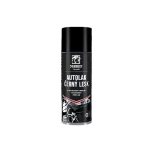 Zlevněný Autolak černý lesk 400ml DEBBEX