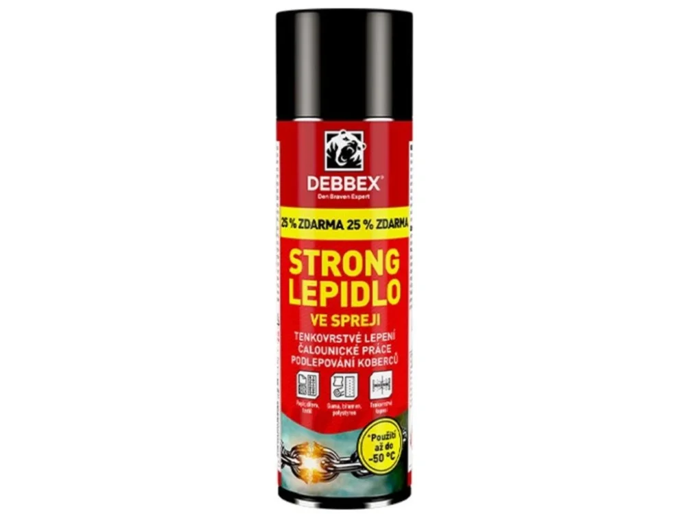 Zlevněný Lepidlo ve spreji STRONG DEBBEX 400ml + 100ml ZDARMA