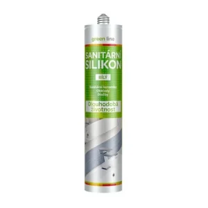 Zlevněný Sanitární silikon 280 ml bílý Green Line
