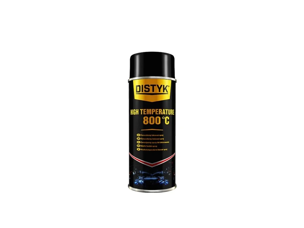 Žáruvzdorný ochranný sprej High Temperature 800°C černý matný 400ml Tovární Cena