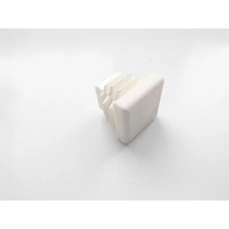 zátka čtvercová 20x20mm bílá žebrovaná Vrácení Zdarma