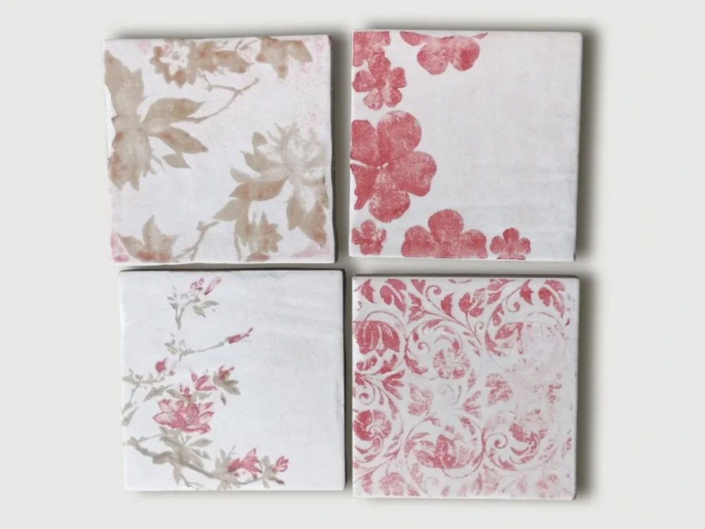 Zlevněný Cir Cotto Vogue Ins. Jardin S/4 Beige 10x10 – čtverce, které utekly z babiččiny kredence