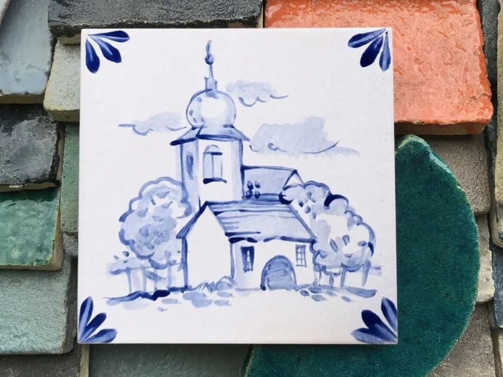 Zlevněný Da Vinci Rako Color One Kostelík Majolika obklady 15x15 lesk M