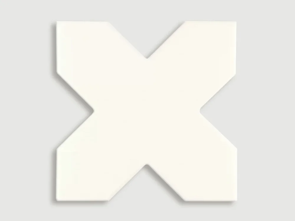 Zlevněný Cevica New York Cross White dlažba kříž 13,6x13,6 mat