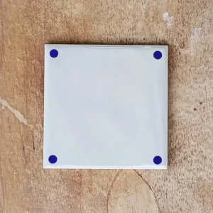 Zlevněný Da Vinci Maioliche Modrý puntík v rozích obklady sítotisk 15x15 lesk S