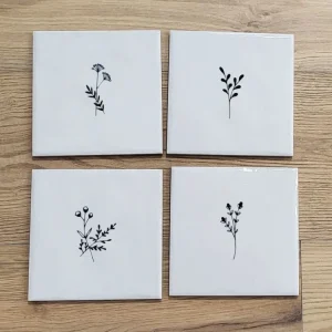 Značkový Da Vinci Maioliche Boho květiny obklady 15x15 lesk S – sada 4 ks