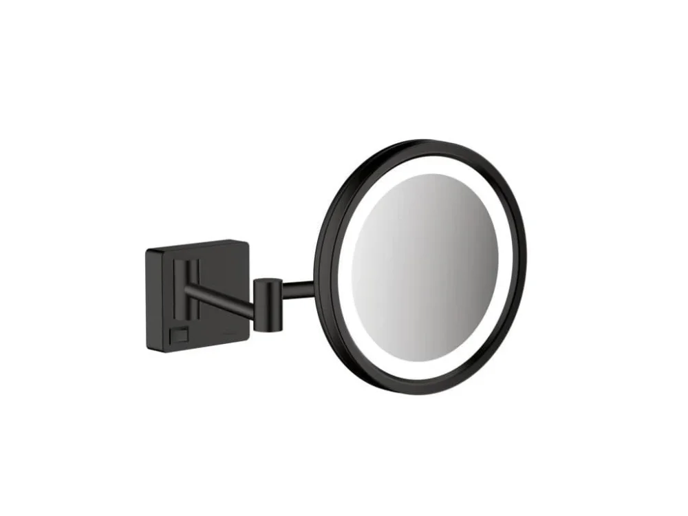 Značkový Hansgrohe Kosmetické zrcátko Hansgrohe AddStoris sklopné matná černá 41790670