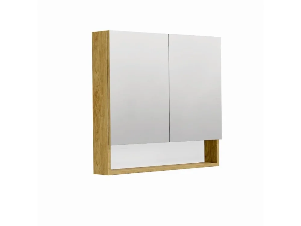 Zlevněný SAT Zrcadlová skříňka SAT Cubeway 80x14x72 cm lamino dub hickory GALCU80DH
