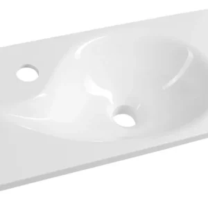 Zlevněný Sapho Aqua Umývátko 50,5x25cm, Litý Mramor, Bílá