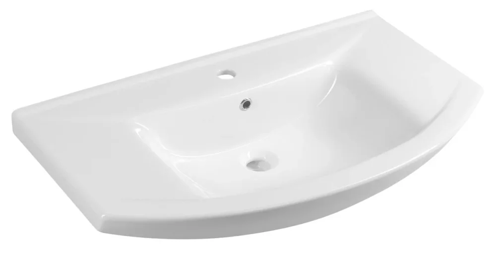 Značkový Aqualine Zero 86 Keramické Umyvadlo Nábytkové 86x50cm, Bílá