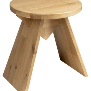 Značkový Sapho Astyle Kulatá Stolička ø 36x41cm, Masiv Přírodní Dub