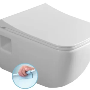 Značkový Cerastyle Walter Závěsná Wc Mísa, Rimless, 37x52,5cm, Bílá