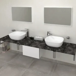 Zlevněný Sapho Avice Deska Pod Umyvadlo 230x50cm, Tl.5cm, štípaný Kámen