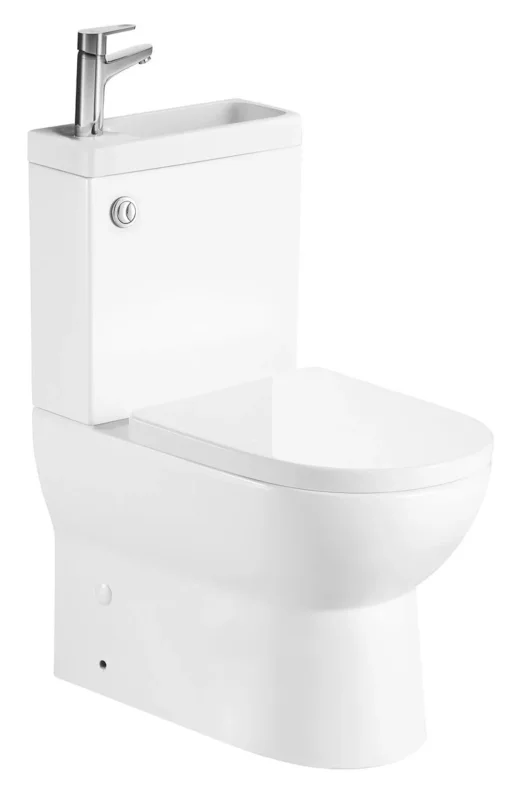 Nová Kolekce Aqualine Jalta Hygie Wc Kombi S Umývátkem, Rimless, Spodní/zadní Odpad, Bílá