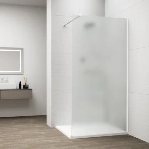 Zlevněný Polysan Esca White Matt Jednodílná Sprchová Zástěna K Instalaci Ke Stěně, Matné Sklo, 700 Mm